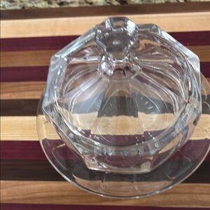 Vintage Hazel Atlas beautiful cut glass Butter Dish